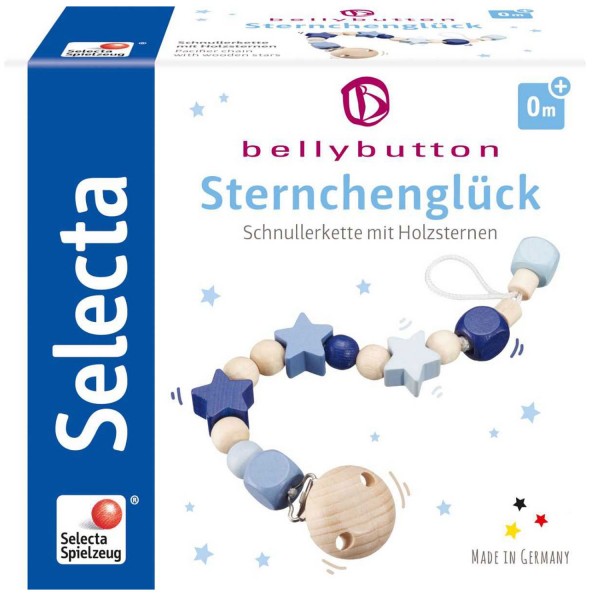 Schnullerkette Sternchenglück blau