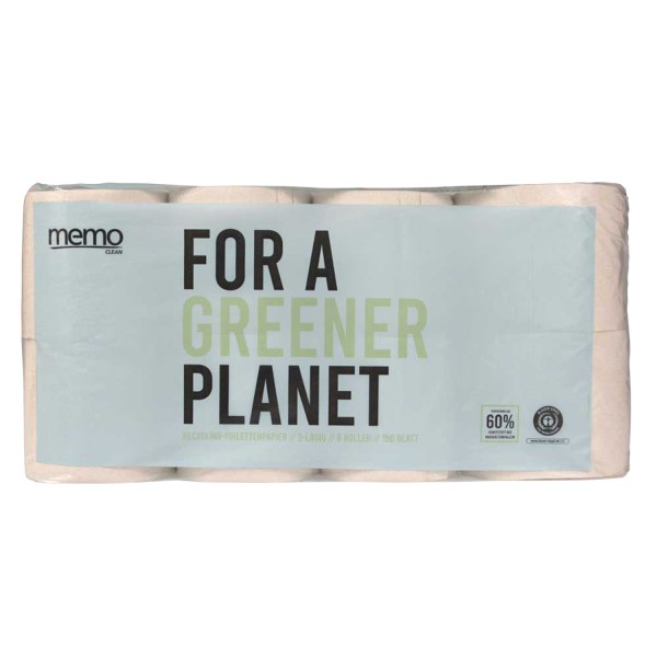 Toilettenpapier Recycling Tissue 3-lagig