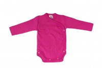 Baby-Wickelbody Langarm Wolle/Seide pink Baby-Wickelbody Langarm Wolle/Seide pink