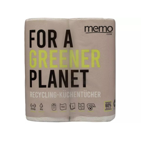 Küchenrollen, 3 lagig Packung à 2 Rollen