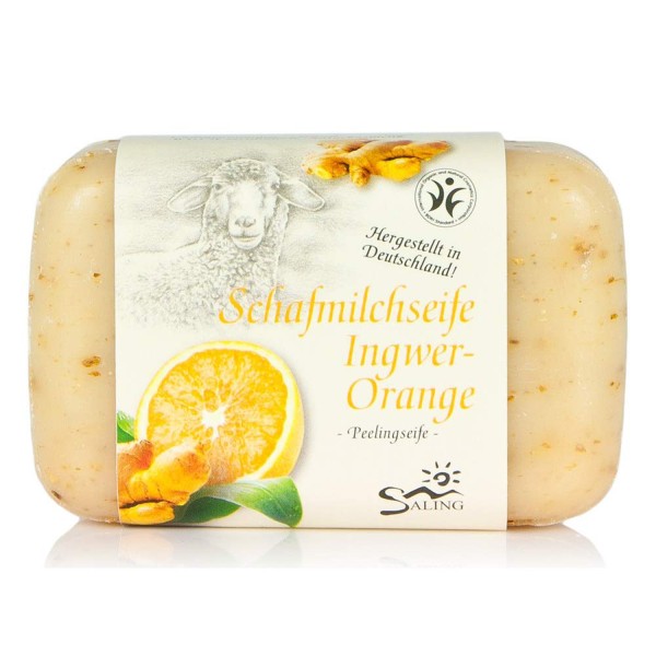 Saling Schafmilchseife Ingwer-Orange, 100g