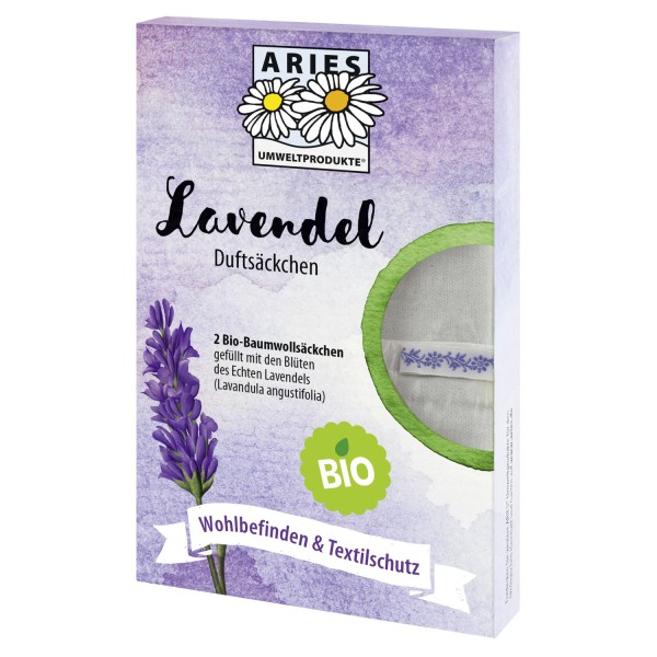 Bio Lavendel Duftsäckchen 2er Set