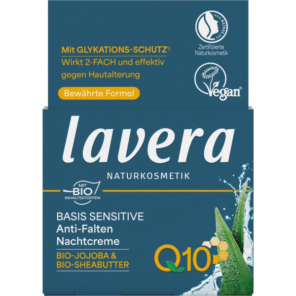 Basis Sensitiv Anti-Falten Nachtcreme mit Q10, 50 ml