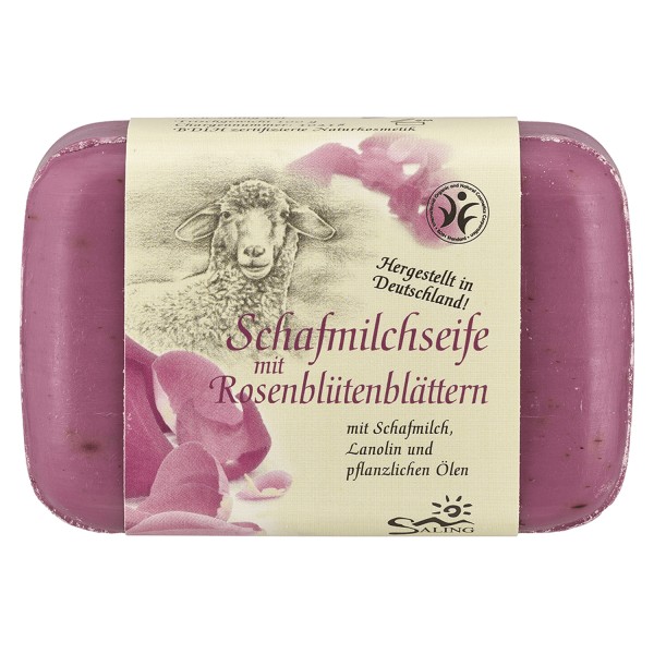 Saling Schafmilchseife Rose, 100 g