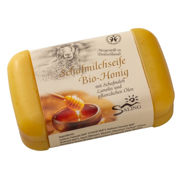 Saling Schafmilchseife Bio Honig, 100g