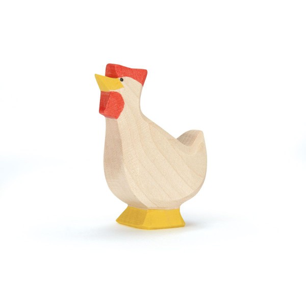 Ostheimer Huhn weiß, Kopf hoch